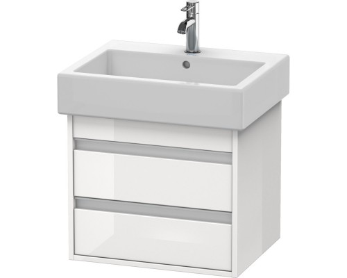 Тумба белый глянец 55 см Duravit Ketho KT663602222