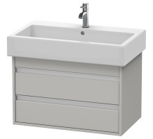 Тумба бетонно-серый матовый 75 см Duravit Ketho KT663700707