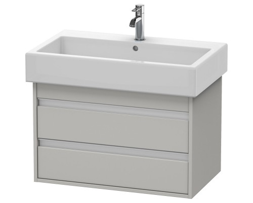 Тумба бетонно-серый матовый 75 см Duravit Ketho KT663700707