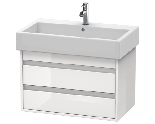 Тумба белый глянец 75 см Duravit Ketho KT663702222