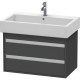 Тумба графит матовый 75 см Duravit Ketho KT663704949