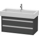 Тумба графит матовый 95 см Duravit Ketho KT663804949