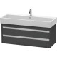 Тумба графит матовый 115 см Duravit Ketho KT663904949