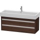 Тумба каштан 115 см Duravit Ketho KT663905353