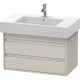 Тумба тауп матовый 80 см Duravit Ketho KT664009191