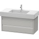 Тумба бетонно-серый матовый 100 см Duravit Ketho KT664100707