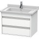 Тумба белый матовый 65 см Duravit Ketho KT664301818