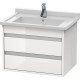 Тумба белый глянец 65 см Duravit Ketho KT664302222