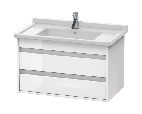 Тумба белый глянец 80 см Duravit Ketho KT664402222