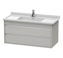 Тумба бетонно-серый матовый 100 см Duravit Ketho KT664500707