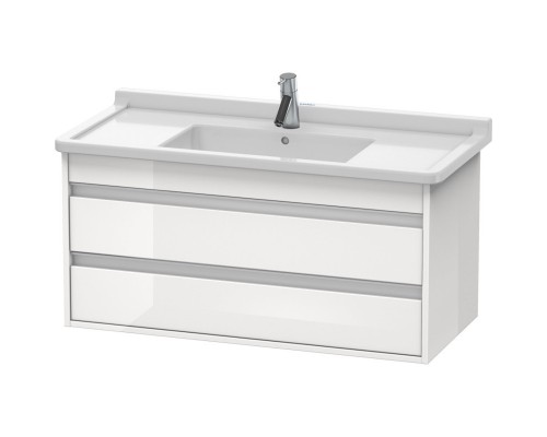 Тумба белый глянец 100 см Duravit Ketho KT664502222