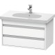 Тумба белый матовый 80 см Duravit Ketho KT664701818