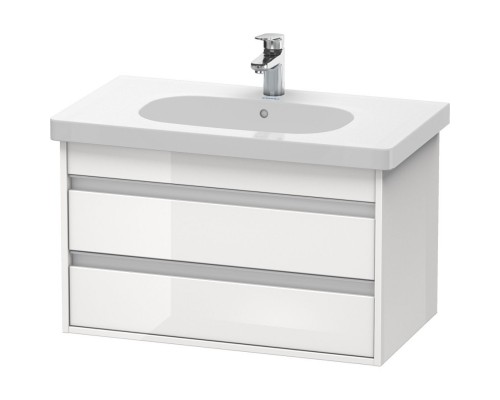 Тумба белый глянец 80 см Duravit Ketho KT664702222