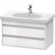 Тумба белый глянец 80 см Duravit Ketho KT664702222