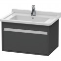 Тумба графит матовый 80 см Duravit Ketho KT666404949 Тумба графит матовый 80 см Duravit Ketho KT666404949