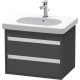 Тумба графит матовый 60 см Duravit Ketho KT665004949