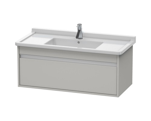 Тумба бетонно-серый матовый 100 см Duravit Ketho KT666500707