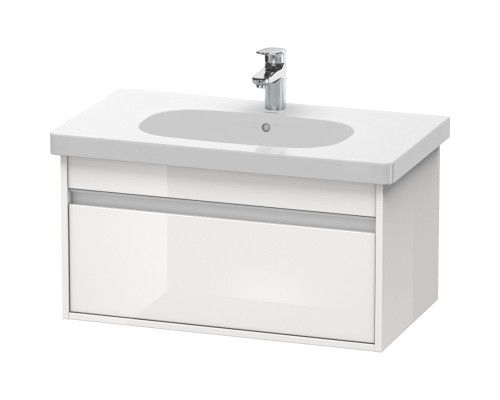 Тумба белый глянец 80 см Duravit Ketho KT666702222