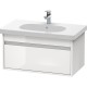 Тумба белый глянец 80 см Duravit Ketho KT666702222