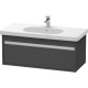 Тумба графит матовый 100 см Duravit Ketho KT666804949