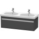 Тумба графит матовый 115 см Duravit Ketho KT666904949