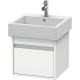 Тумба белый матовый 45 см Duravit Ketho KT668501818