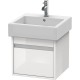 Тумба белый глянец 45 см Duravit Ketho KT668502222