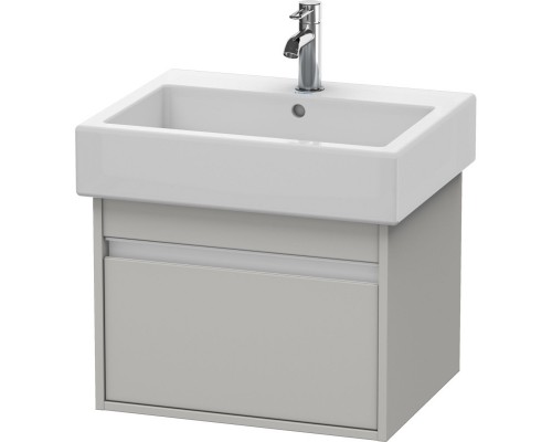 Тумба бетонно-серый матовый 55 см Duravit Ketho KT668600707