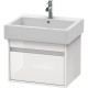 Тумба белый глянец 55 см Duravit Ketho KT668602222