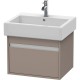 Тумба базальт матовый 55 см Duravit Ketho KT668604343