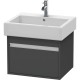 Тумба графит матовый 55 см Duravit Ketho KT668604949