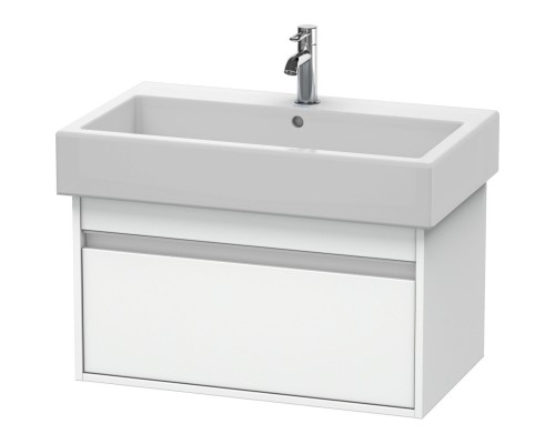 Тумба белый матовый 75 см Duravit Ketho KT668701818