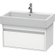 Тумба белый матовый 75 см Duravit Ketho KT668701818