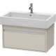 Тумба тауп матовый 75 см Duravit Ketho KT668709191