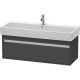 Тумба графит матовый 115 см Duravit Ketho KT668904949