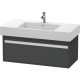 Тумба графит матовый 100 см Duravit Ketho KT669104949