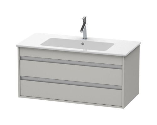 Тумба бетонно-серый матовый 100 см Duravit Ketho KT643000707