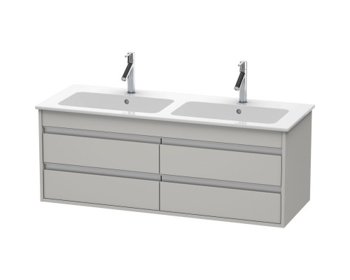 Тумба бетонно-серый матовый 127 см Duravit Ketho KT643300707