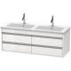 Тумба белый глянец 127 см Duravit Ketho KT643302222