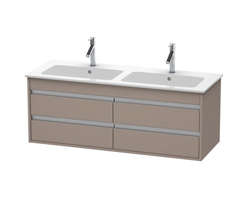 Тумба базальт матовый 127 см Duravit Ketho KT643304343