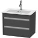 Тумба графит матовый 60 см Duravit Ketho KT645204949