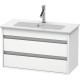 Тумба белый матовый 80 см Duravit Ketho KT645301818