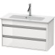 Тумба белый глянец 80 см Duravit Ketho KT645302222