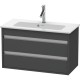 Тумба графит матовый 80 см Duravit Ketho KT645304949