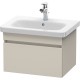 Тумба тауп матовый 58 см Duravit DuraStyle DS638009191