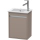 Тумба базальт матовый 40 см Duravit Ketho KT6417L4343