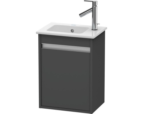 Тумба графит матовый 40 см Duravit Ketho KT6417L4949