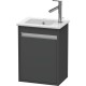 Тумба графит матовый 40 см Duravit Ketho KT6417L4949