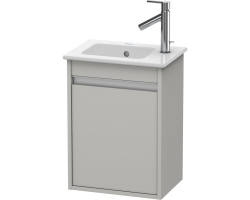 Тумба бетонно-серый матовый 40 см Duravit Ketho KT6417L0707