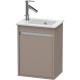 Тумба базальт матовый 40 см Duravit Ketho KT6417R4343